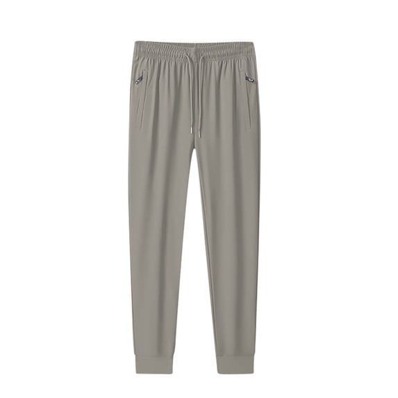 TMOYZQ Men's Pants Athletic Running Joggers Quick Dry Workout Gym Pants Lightweight Jogging Track Casual Spring Soft Pants with Zipper Pockets