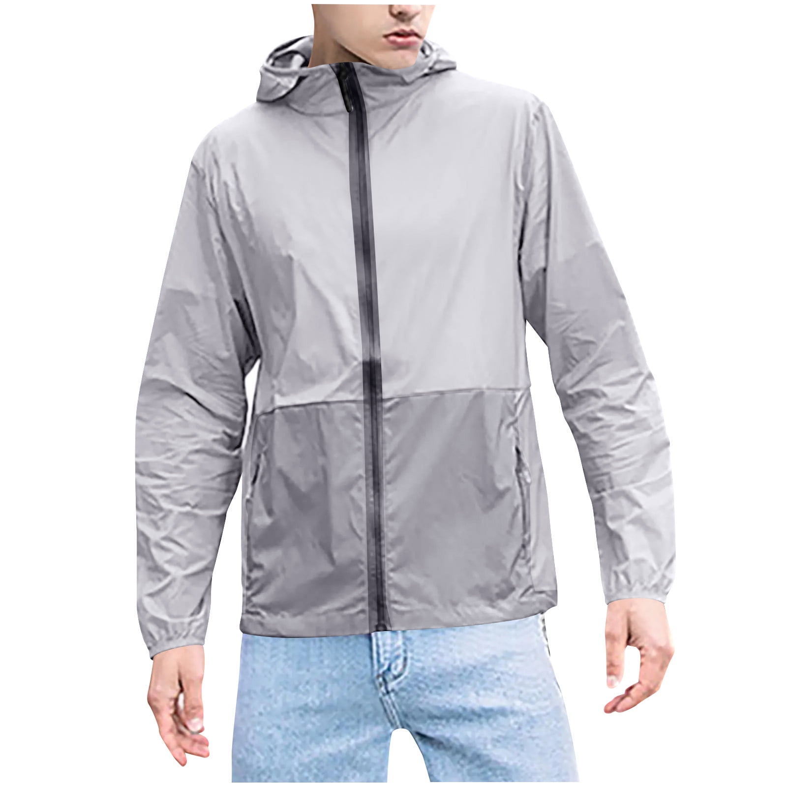 33,000ft Men's Rain Jacket Waterproof Lightweight Packable
