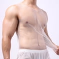 thumbnail image 1 of TMOYZQ Men's Sheer Mesh Undershirts Lingerie See-Through Sleeveless Tank Top Vest Crew Neck Workout Fitness Gym Muscle Shirt Party Clubwear, 1 of 3