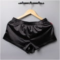 thumbnail image 1 of TMOYZQ Men's Silk Satin Boxer Shorts Athletic Supporters Jockstrap Boxers Underwear Silky Side Split Lounge Shorts, 1 of 3