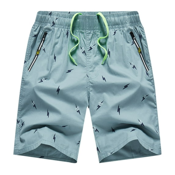 TMOYZQ Men's Swim Trunks Quick Dry Lightweight Board Shorts with Zippered Pockets Summer Casual Breathable Hawaiian Beach Shorts (Available in Big & Tall)