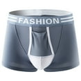 thumbnail image 1 of TMOYZQ Men's Underwear on Clearance Breathable Mesh Boxer Briefs Huge Pouch Trunks Short Leg Underwear, 1 of 2