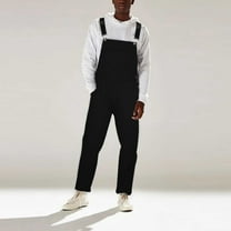 Cxenplz Mens Denim Bib Overalls Summer Regular Fit Overall Flex Workwear with Adjustable Straps and Convenient Tool Pockets