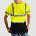 thumbnail image 1 of TMOYZQ Mens High Visibility Shirts Quick Dry Safety T Shirts with Reflective Strips Short Sleeve Construction Work Shirts, 1 of 9
