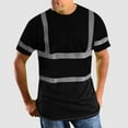 thumbnail image 1 of TMOYZQ Mens High Visibility Shirts Quick Dry Safety T Shirts with Reflective Strips Short Sleeve Construction Work Shirts, 1 of 9