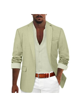 KIHOUT Deals Men's Suit Tops Coat Slim Fit Stylish Business Wedding Party  Outwear Jacket
