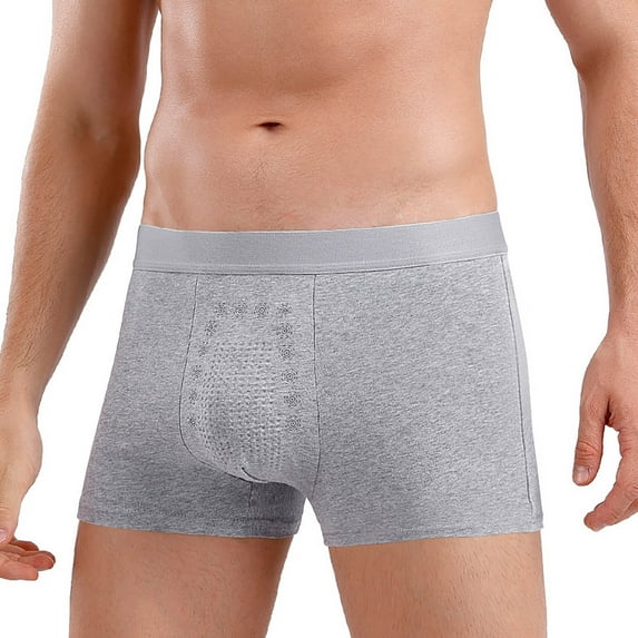 TMOYZQ Mens Underwear Boxer Briefs Breathable Short Leg Athletic Trunks Underwear Cotton No Fly Boxers