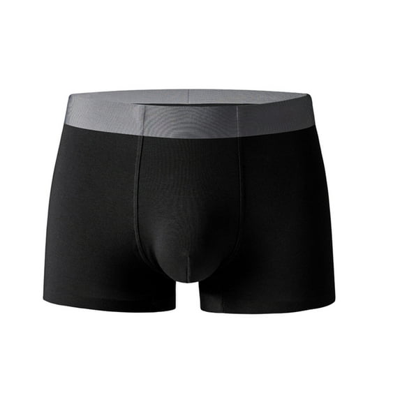 TMOYZQ Mens Underwear Breathable Soft Dual Pouch Bikini Briefs Support Ball Pouch Bulge Enhancing Boxer Briefs for Men Quick Dry Trunks Underpants