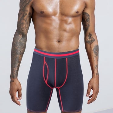 3-Pack Men's Cotton Boxer Briefs – Tagless, Soft Comfort Waistband With Fly (S-2XL)