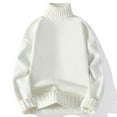 thumbnail image 1 of TMOYZQ Oversize Sweaters for Men Fall Winter Turtleneck Warm Knit Sweatshirt Fashion Solid Long Sleeve High Neck Pullover Sweaters, 1 of 3