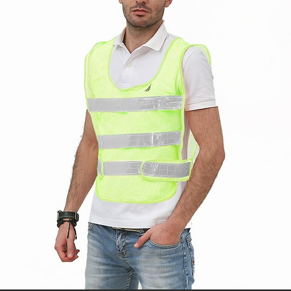 Cxenplz Reflective Running Vest High Visibility Comfortable Wearing High Visibility Safety Vest for Night for Walking for Cycling