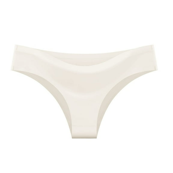 TMOYZQ Seamless Thongs for women No Show Stretch Underwear Soft Silky Invisible Panties XS-XL