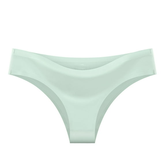 TMOYZQ Seamless Thongs for women No Show Stretch Underwear Soft Silky Invisible Panties XS-XL