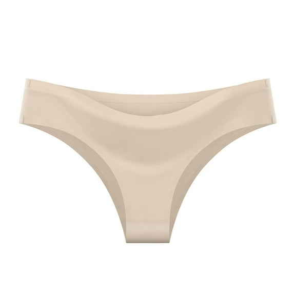 TMOYZQ Seamless Thongs for women No Show Stretch Underwear Soft Silky Invisible Panties XS-XL