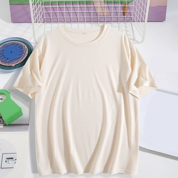 Cxenplz Shirt for Women Men Crewneck Short Sleeve Loose Athletic T-Shirts Casual Workout Lightweight Basic Tee Shirt 2025