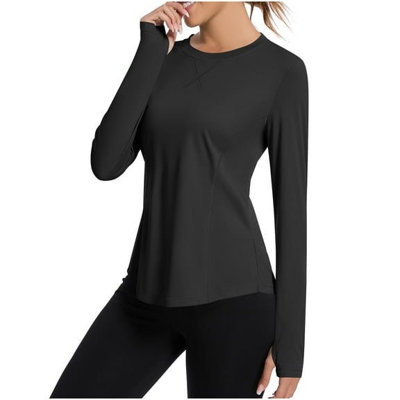 TMOYZQ Sun Guard for Women Quick Dry UPF 50+ Sun Protection Long Sleeve Workout Tops Hiking Swim Shirt