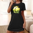 thumbnail image 1 of Cxenplz T Shirt Dresses for Women Summer Cute Graphic Print Dresses Casual Short Sleeve Loose Fit Lounge Shirt Dress Nightgowns, 1 of 5