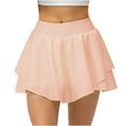 thumbnail image 1 of TMOYZQ Tennis Skirts for Women with Pockets Built-in-Shorts Lightweight Athletic Golf Skorts Skirts A-Line High Waisted Ruffle Layered Running Workout Skorts, 1 of 6