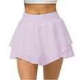 thumbnail image 1 of TMOYZQ Tennis Skirts for Women with Pockets Built-in-Shorts Lightweight Athletic Golf Skorts Skirts A-Line High Waisted Ruffle Layered Running Workout Skorts, 1 of 5
