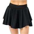 thumbnail image 1 of TMOYZQ Tennis Skirts for Women with Pockets Built-in-Shorts Lightweight Athletic Golf Skorts Skirts A-Line High Waisted Ruffle Layered Running Workout Skorts, 1 of 9