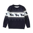 thumbnail image 1 of TMOYZQ Toddler Baby Boys Girls Ugly Christmas Sweater Kids Long Sleeve Crewneck Pullover Sweatshirt Xmas Holiday Winter Warm Knit Sweaters for 3-9 Years, 1 of 7