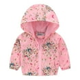 thumbnail image 1 of TMOYZQ Toddler Baby Girls Boys Fashion Sweatshirt Long Sleeved Coat Cute Printed Hooded Jacket Suit Zipper up Elastic Cuff Windproof Warm Outerwear with Sides Pockets, 1 of 2