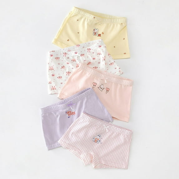 Miqool Toddler Girls Underwear Kids Panties Little Baby Briefs Days of The Week Underpants Boyshort Pack of 5