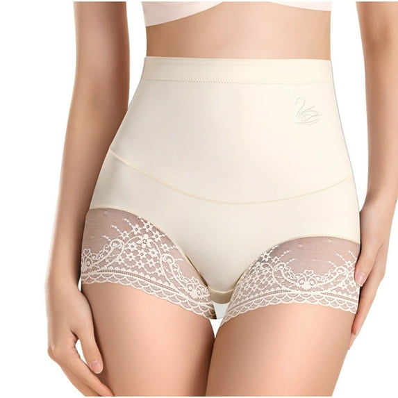 TMOYZQ Tummy Control Underwear for Women, High Waisted Shapewear Full Coverage Breathable Seamless Cheeky Underwear Body Shaper Shorts Butt Lifting Panties Thigh Slimmer Girdle