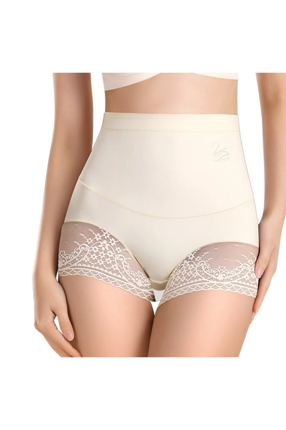 Tummy Control Underwear for Women, High Waisted Shapewear Full Coverage Breathable Seamless Cheeky Underwear Body Shaper Shorts Butt Lifting Panties Thigh Slimmer Girdle