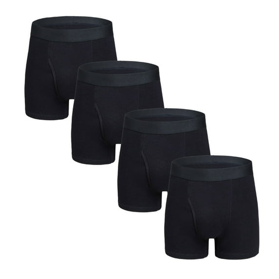 TMOYZQ Underwear for Men 4 Pack Breathable Modal Silky Boxer Briefs on Clearance