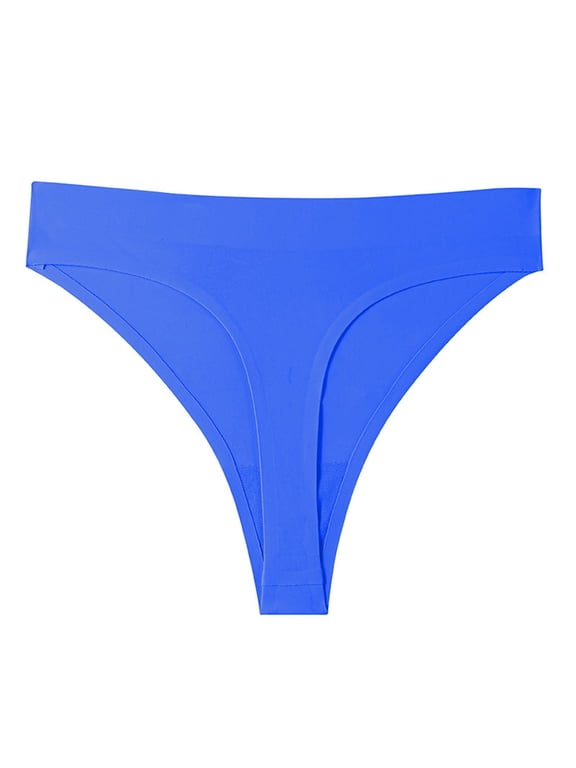 Underwear for Women Seamless Thongs No Show Panties for Women Bikini Soft High Waist T-Back Stretch G-string on Clearance