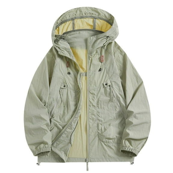 TMOYZQ Unisex Rain Jacket Hood Waterproof Lightweight Windbreak Womens Mens Packable Cute Raincoats for Travel Outdoor