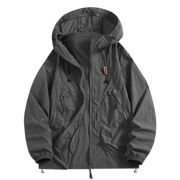 TMOYZQ Unisex Rain Jacket Hood Waterproof Lightweight Windbreak Womens Mens Packable Cute Raincoats for Travel Outdoor