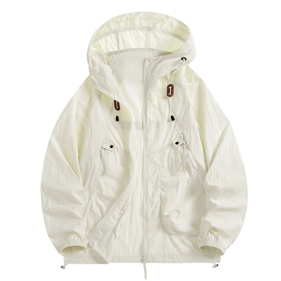 TMOYZQ Unisex Rain Jacket Hood Waterproof Lightweight Windbreak Womens Mens Packable Cute Raincoats for Travel Outdoor