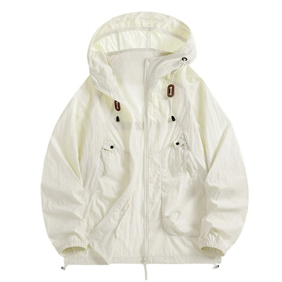 TMOYZQ Unisex Rain Jacket Hood Waterproof Lightweight Windbreak Womens Mens Packable Cute Raincoats for Travel Outdoor