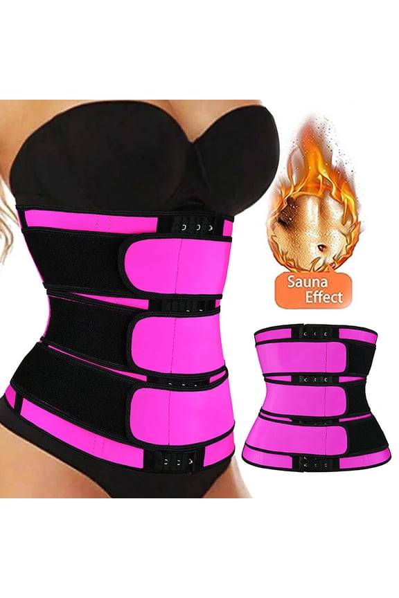 Waist Trainer for Women Full Zipper Tummy Control Shapewear Corset Sports Girdle Belt Body Shaper Slimming Belly Band Shaper (Available in Plus Size)