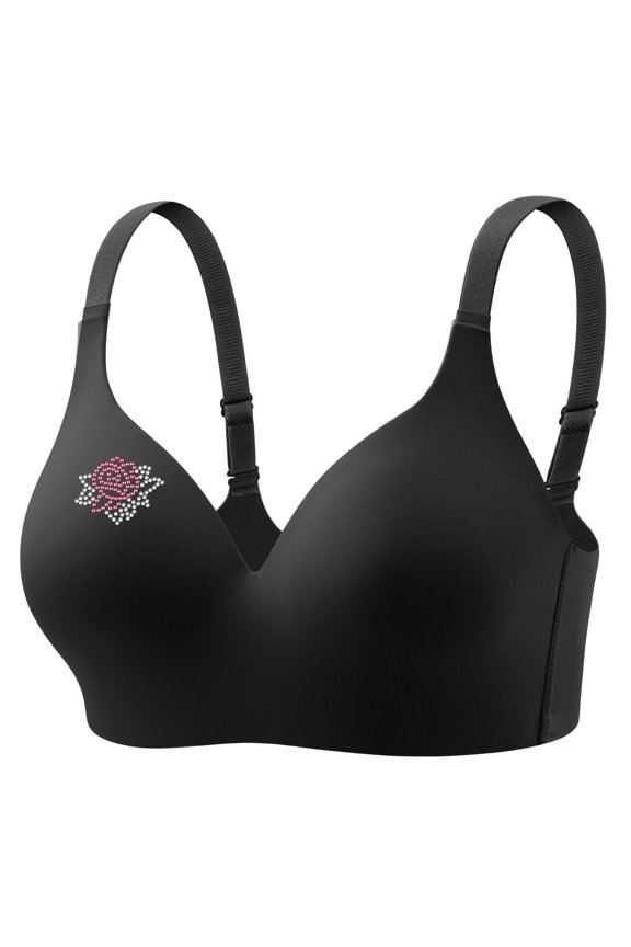 Wireless Bras for Women No Underwire Full Coverage Seamless Supportive Push Up Sleep Everyday T Shirt Bra for Big Breast