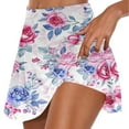 thumbnail image 1 of TMOYZQ Women's 2-in-1 Golf Tennis Skirt with Built in Shorts, Summer Casual Floral Print A-Line Mini Skirt High Waisted Workout Athletic Skirt Skort, 1 of 4