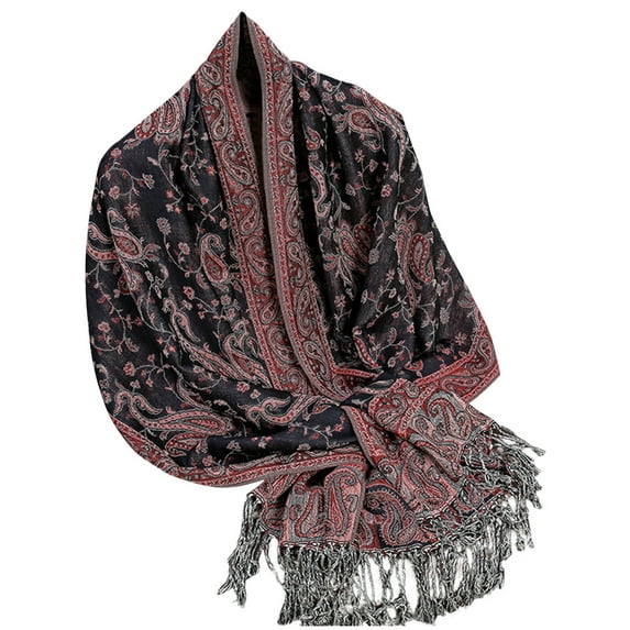 TMOYZQ Women's Boho Scarves Shawl Wraps Open Front Elegant Tassels Cape Cozy Travel Cardigan Fall Winter Blanket Shawls Scarves on Clearance