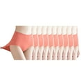 thumbnail image 1 of Miqool Women's Cotton Underwear High Waist Breathable Briefs Soft Underpants Ladies Stretch Panties 10 Pack, 1 of 3