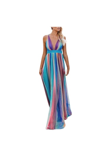 Long Formal Open Back Dress