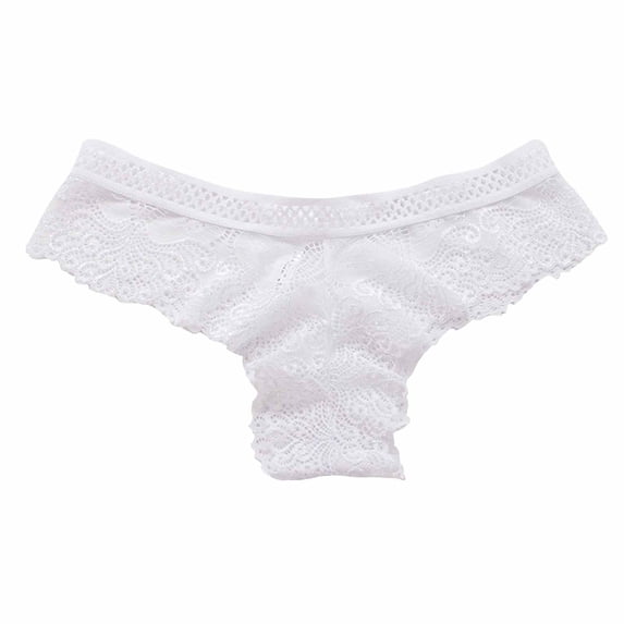 TMOYZQ Women's Flattering Lace Panties Seamless Embroidery Briefs Casual Soft Hollow Out Breathable Underpants