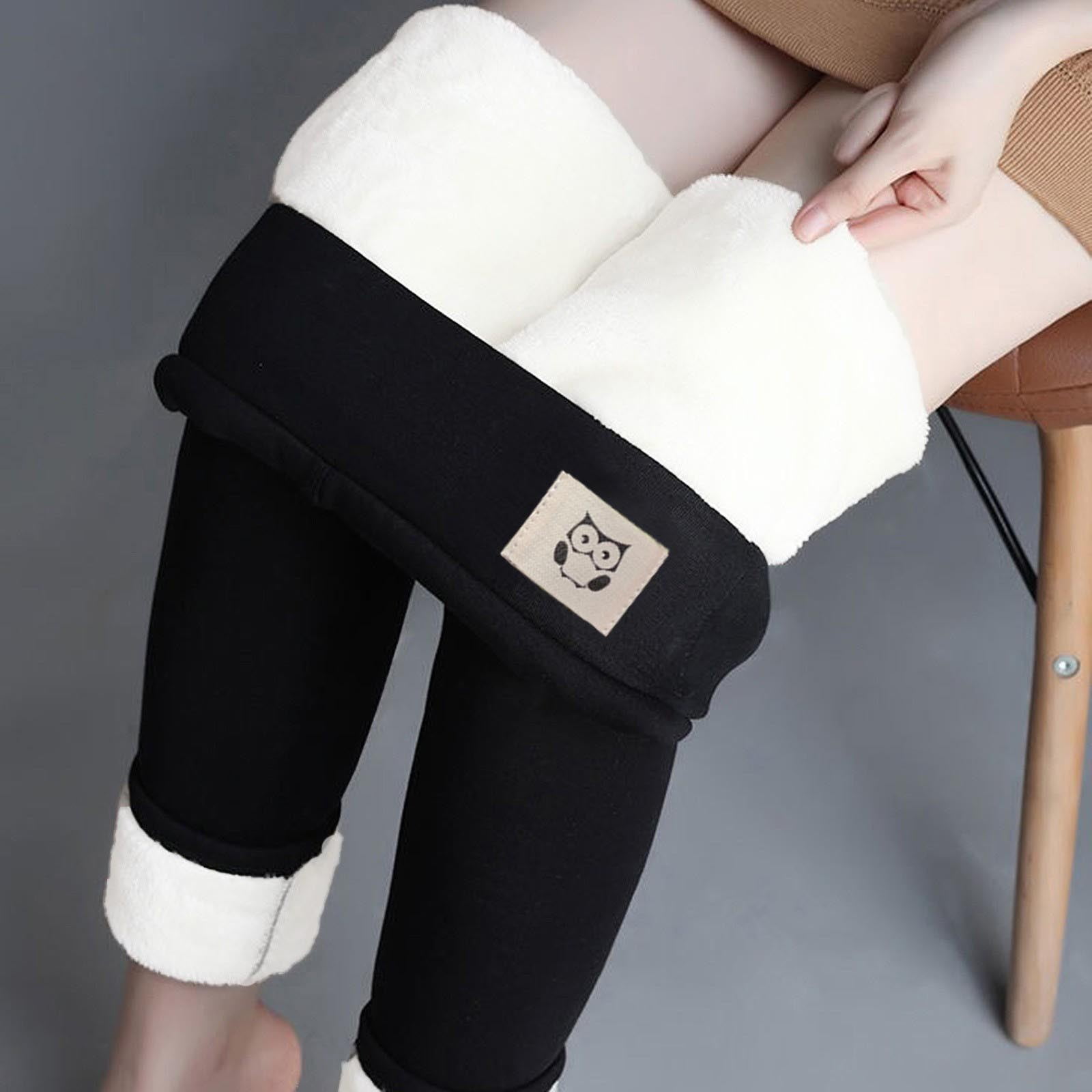 Women & Plus Seamless Extra Wide Banded High Waist Fleece Warm Leggings  (Single & Multi-Packs Available) 