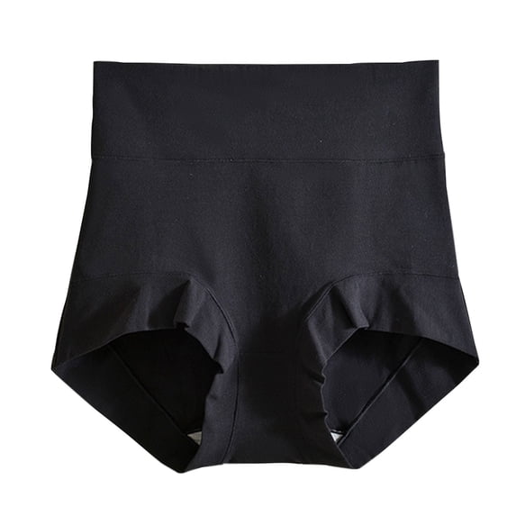 TMOYZQ Women's High Waist Underwear Tummy Control No Show Stretchy Briefs Full Coverage Casual Soft Panties