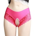 thumbnail image 1 of TMOYZQ Women's High Waisted Floral Lace Crotchless Panties No Show Cheeky Underwear Stretch Breathable Seamless Bikini Panties Briefs Underpants Naughty Lingerie, 1 of 8