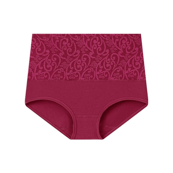 TMOYZQ Women's High Waisted Seamless Underwear Full Coverage Briefs Ladies No Show Panties Lingerie Regular & Plus Size