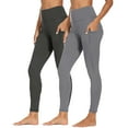 thumbnail image 1 of TMOYZQ Women's Tummy Control Leggings 2 Piece High Waisted Butt Lifting Yoga Pants with Pockets Comfy Non See Through 4-Way Stretch Leggings for Cycling Gym Athletic on Clearance, 1 of 9