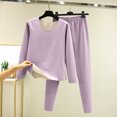 thumbnail image 1 of TMOYZQ Women's Winter Thermal Underwear Sets Fleece Lined Ultra Soft Long Johns Thick Tops Warm Base Layer Loungewear on Sale Clearance 2025, 1 of 3