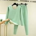 thumbnail image 1 of TMOYZQ Women's Winter Thermal Underwear Sets Fleece Lined Ultra Soft Long Johns Thick Tops Warm Base Layer Loungewear on Sale Clearance 2025, 1 of 3