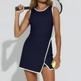 thumbnail image 1 of TMOYZQ Women's Workout Tennis Dress with Built-in Bra and Shorts Pockets Sleeveless Crewneck Golf Athletic Mini Dresses, 1 of 9